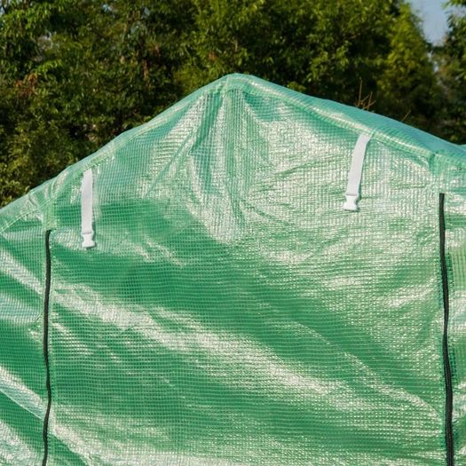 3x2 m Polytunnel Walk-in Greenhouse-Green (FREE SHIPPING)