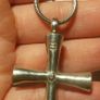 MMA Sterling Silver Byzantine Cross Pendant Necklace Image 5