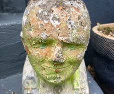 Vintage reconstituded stone bust