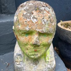Vintage reconstituded stone bust