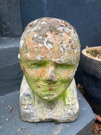 Vintage reconstituded stone bust