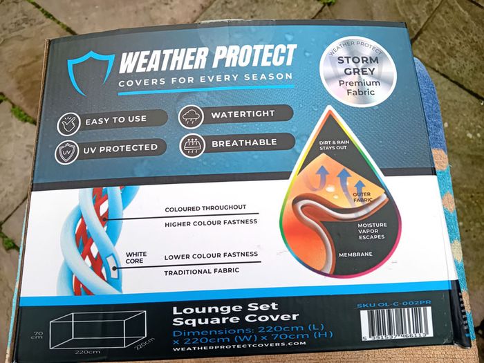 Garden Furniture Weatherproof Cover.