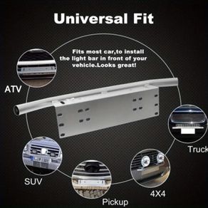 Universal Spotlight Frame Car Auxiliary Lamp Light & Off-Road License Plate Light Modification