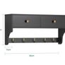 Wall coat rack wall shelf storage unit hall hallway Image 3