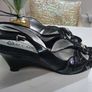 ACCADEMIA Italian leather patent wedges Sz 41 - Rrp 265 (New) Image 3
