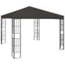 Gazebo with String Lights 3x3 m Anthracite Image 2
