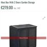 Garden Storage Box 2Door & Lift-Up Lid Image 6