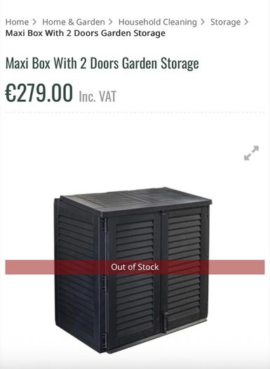 Garden Storage Box 2Door & Lift-Up Lid