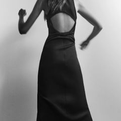 ZARA NEOPRENE-EFFECT Fitted sleeveless dress