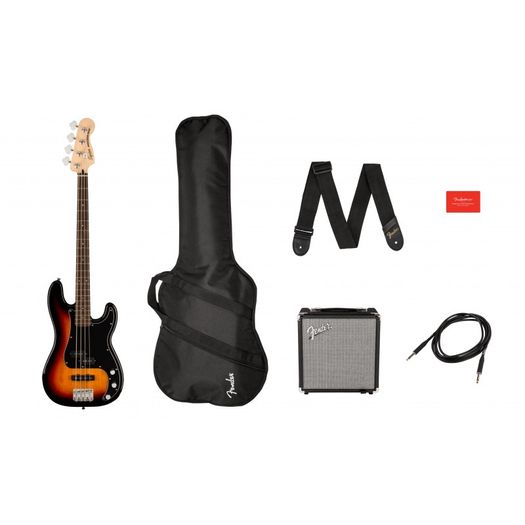 Fender Squier Affinity PJ Bass pack Sunburst