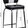 Set of 2 Retro American Diner Bar Stools Image 7