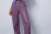 PRICE DROP Quick sale purple leather pants size S