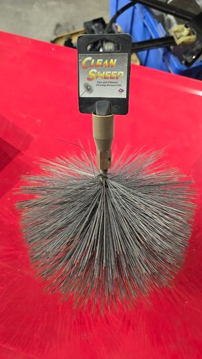 Chimney sweep attachment