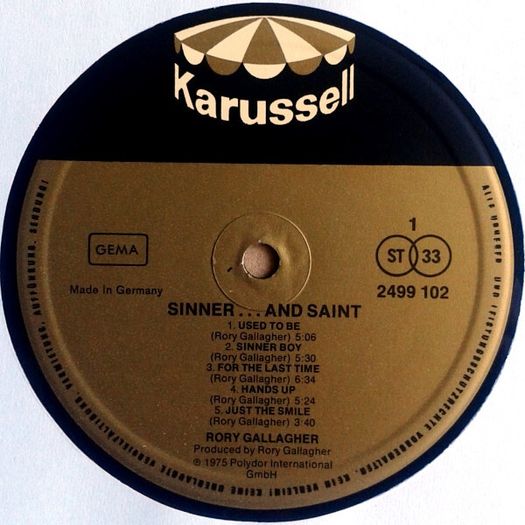 Rory Gallagher  Sinner... And Saint
