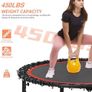 ound Trampoline 40"/48" Foldable Easy-To-Install Trampoline for Adults,With 4-Position Adjustable Handrails Trampoline,Suitable for Indoor Outdoor Body Exercises, Fitness Max Load 400lbs/450lbs Image 3