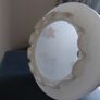 Vintage 1970s Milk Glass Globe Lampshade - Retro Autumn Floral (20cm Fitter) Image 5