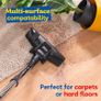 Compact XS Bagless Cylinder Vacuum Cleaner Lightweight 700W, 1.5L, Grey & Silver, Triple Filtration, for Hard floor, Carpet & Car, 3-in-1 Tool, 2 Year Guarantee Image 10