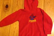 Age 3-4 Red Spider-Man Fleece Hooded Jumper