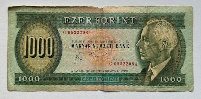 Hungary 1000 Forint 1983 Banknote