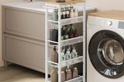 Narrow Trolley with 5 levels on castors