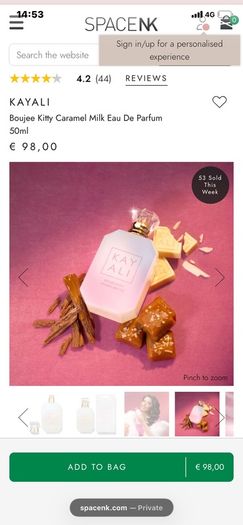 New KAYALI Boujee Kitty Caramel Milk EDP 50mls