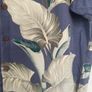 Tommy Bahama 100% Silk Tropical Shirt | Size XL | Blue Leaf Print Image 4