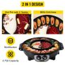 BRAND NEW 2 in 1 Electric Hot Pot BBQ Grill 2200W Multifunction Portable Home Non-Stick Split Pot Smokeless Skillet Barbecue Pan Image 3