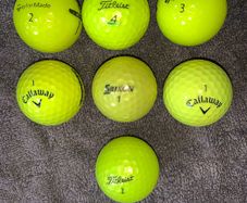 High Grade Yellow golf balls (7)