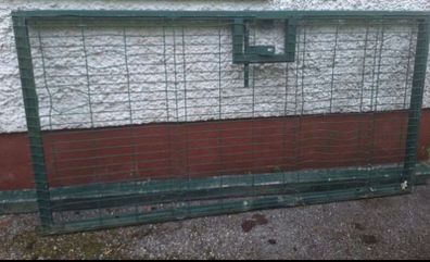 Steel gate and post