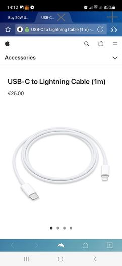 Apple Lightening & Type C cables (Original)