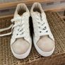 trainers Bnwt white leather effect with snakeskin detail size 40 sixth sens brand Image 3
