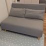 Slim sofa bed - three fold design 120cm wide Image 2