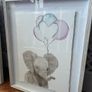Large framed animal water colour pictures Image 3
