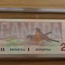 Canada Proof Coin & Banknote Set prefix BRX + 2 dollars | special replacement note Image 2