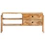 TV Cabinet 97x35x47 cm Solid Mango Wood Image 4