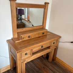 Oak Vanity Unit/Dressing Table