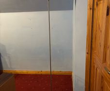Chrome torchiere floor lamp