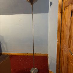 Chrome torchiere floor lamp