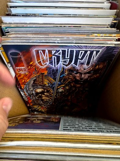 Image & Top Cow Long Comic Box w 320 comics for Sale