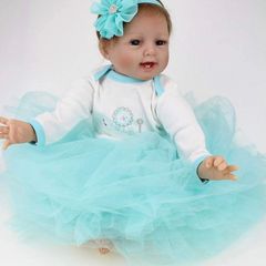 Lifelike Reborn Babies 22inch 55cm Reborn Dolls Baby Girl Handmade Soft Silicone Reborn Dolls Lovely Cute Boy Girl Toy That Look Real Toddler Newborn Birthday Toy Xmas Gift (FREE POSTAGE)