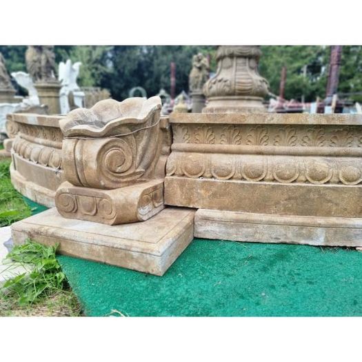 Limestone Cherub Fountain CH-NF582