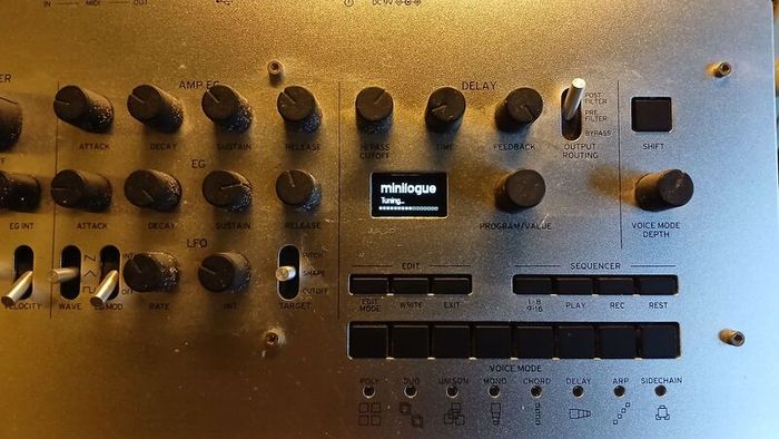 Korg Minilogue Synthesizer Bargain with Roadworx Stand