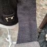 Elisa Cavaletti short fitted brown jacket, with embellished pockets and turned back cuffs. Image 8