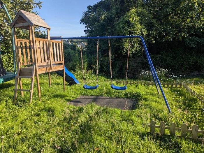 Swingset and slide