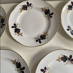 Set of five Royal Tara plates