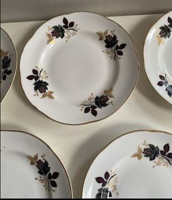 Set of five Royal Tara plates