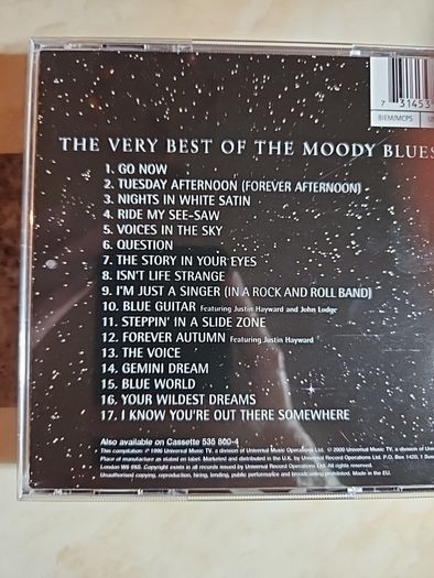 The Moody Blues 2CD Boxset  - The Very Best Of