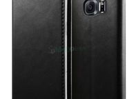main image for ad New Stylist Black PU leather Phone Book wallet Case Cover For Samsung Galaxy S7 Edge
