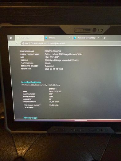 Dell Latitude 7230 Rugged Military Grade Tablet