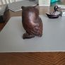 Owl carved wood Image 4